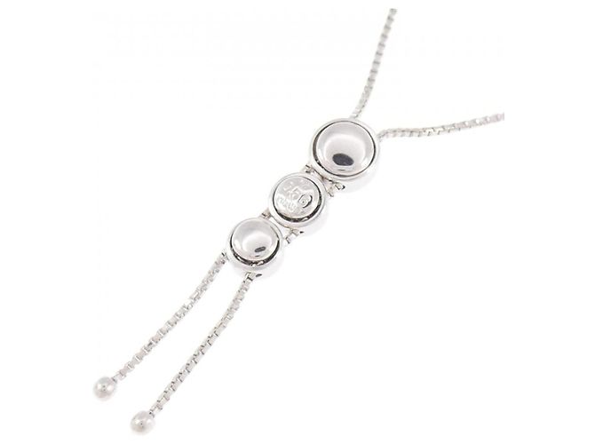 Collana TASAKI in Au750 con Diamanti Argento Metallico - vista 4