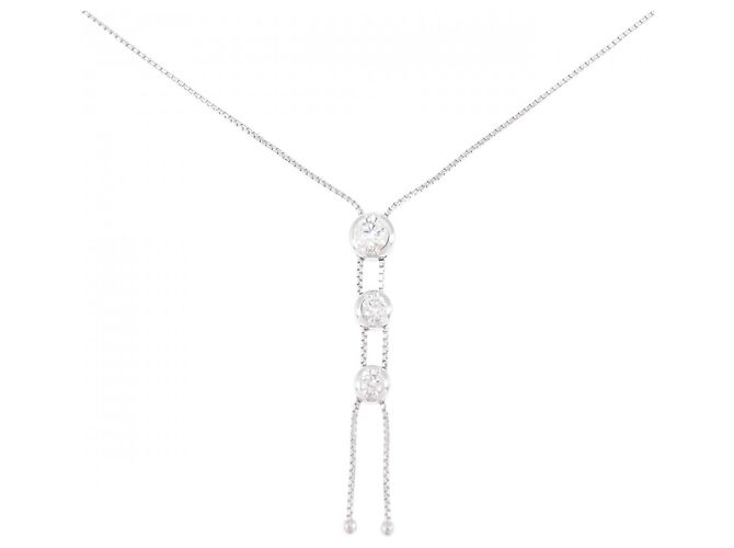 Collana TASAKI in Au750 con Diamanti Argento Metallico - vista 6