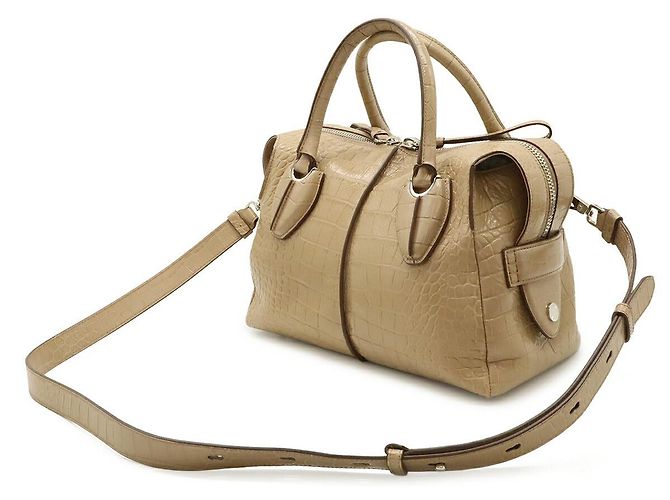 Borsa 2way in pelle D-styling Tod's Marrone Beige - vista 2