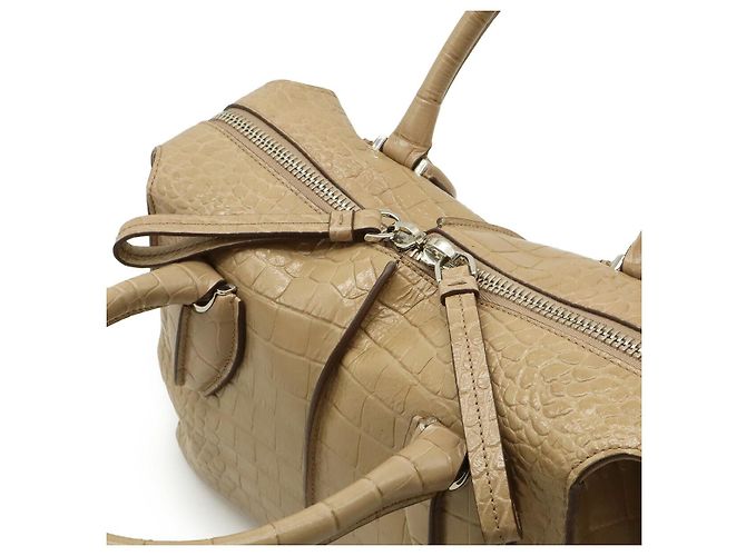 Borsa 2way in pelle D-styling Tod's Marrone Beige - vista 5