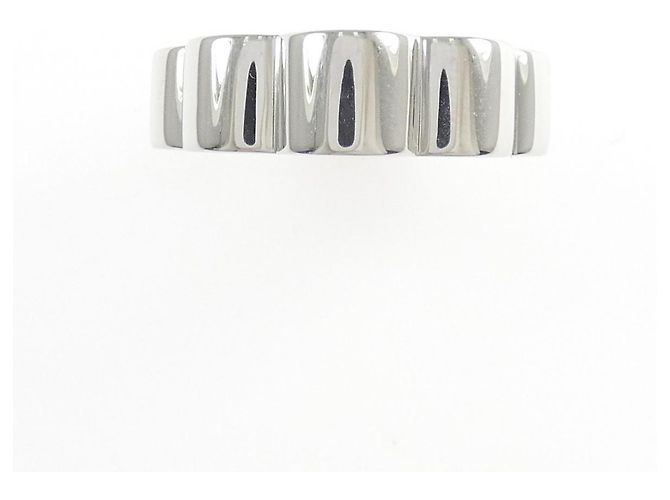 Chanel Profil De Camelia Ring 18K Weißgold Größe 10 Silber Metallisch - Ansicht 2