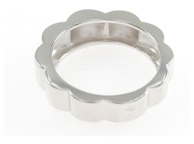 Chanel Profil De Camelia Ring 18K Weißgold Größe 10 Silber Metallisch - Ansicht 3