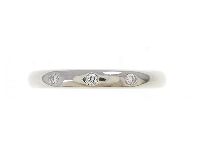 Chanel John Parisian Platinring Größe 6 Silber Metallisch - Ansicht 2