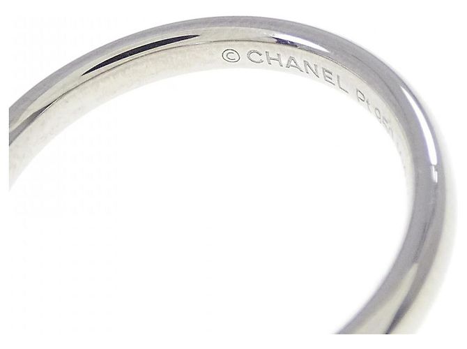 Chanel John Parisian Platinring Größe 6 Silber Metallisch - Ansicht 4