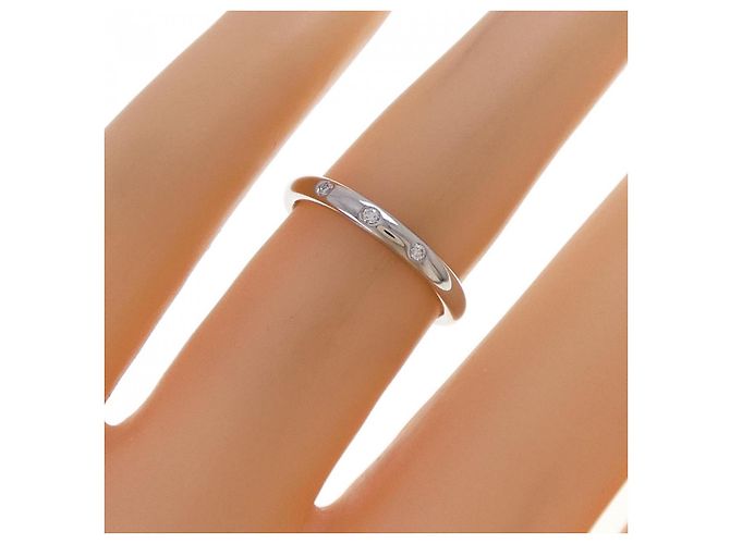 Chanel John Parisian Platinring Größe 6 Silber Metallisch - Ansicht 5