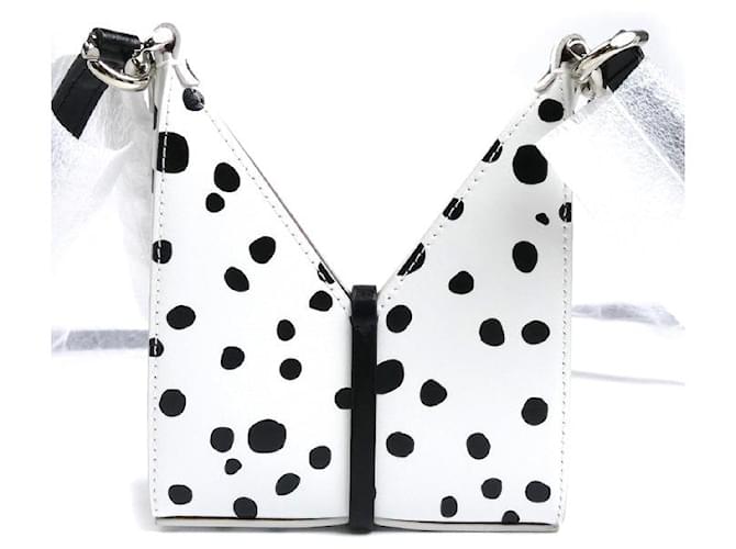 Borsa a tracolla 2way in micro pelle con cut-out Givenchy Bianco - vista 3
