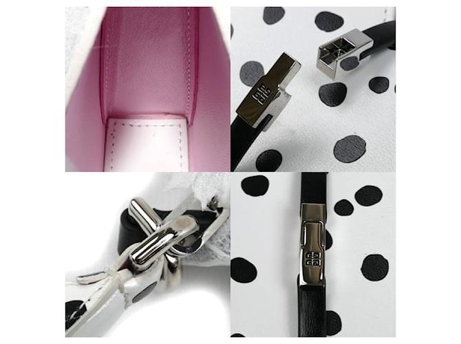 Borsa a tracolla 2way in micro pelle con cut-out Givenchy Bianco - vista 6