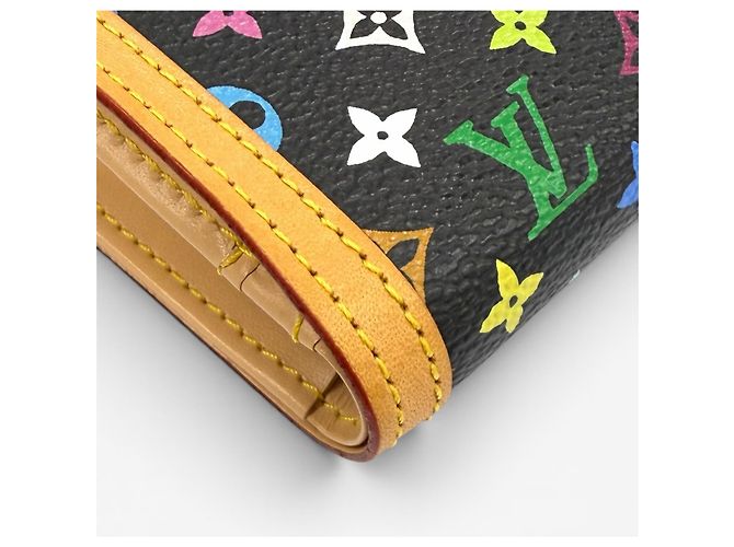 Portafoglio bifold in pelle Louis Vuitton Nero - vista 8