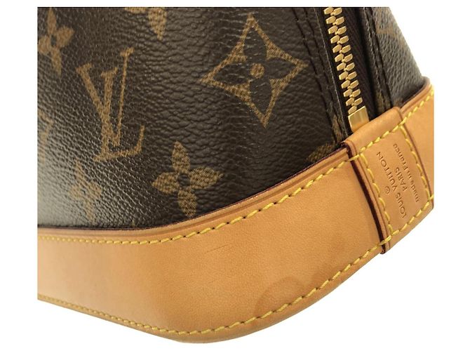Borsa Louis Vuitton Alma BB Monogram Marrone - vista 5