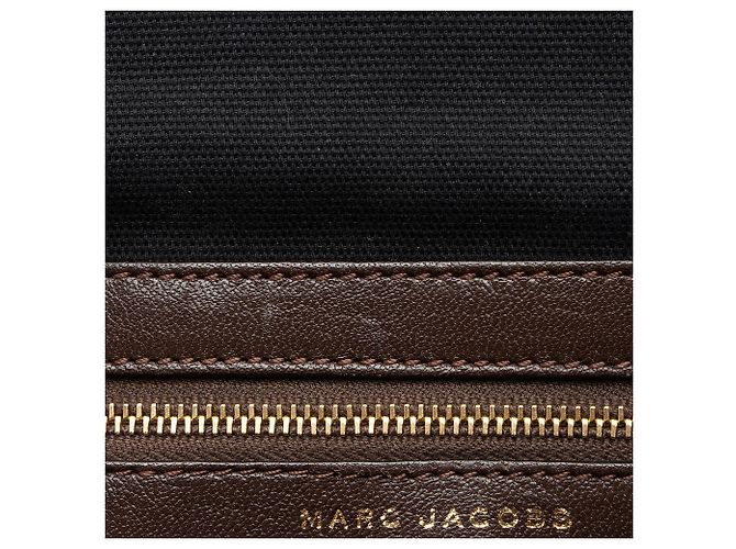 Borsa Stam in agnello trapuntato Marc Jacobs Marrone - vista 10