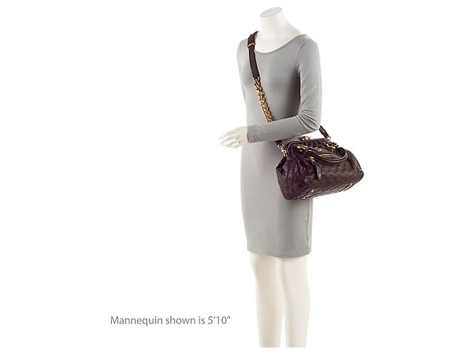Borsa Stam in agnello trapuntato Marc Jacobs Marrone - vista 5