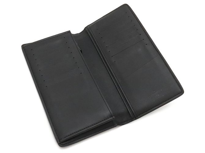 Portafoglio Louis Vuitton Brazza in pelle Nero - vista 4