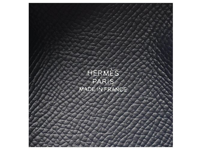 Hermès Tarjetero Calvi en piel Epsom Hermes Azul - vista 5