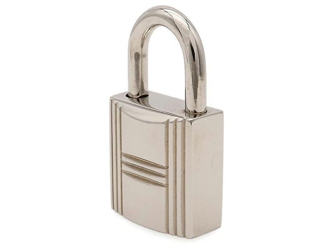 Lucchetto Hermès in metallo argento Metallico - vista 3