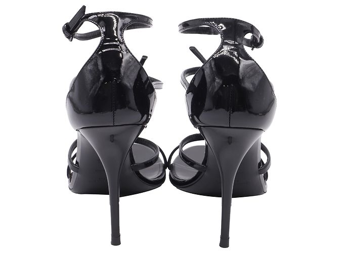 Décolleté Cassandra di Saint Laurent in vernice nera Nero - vista 4