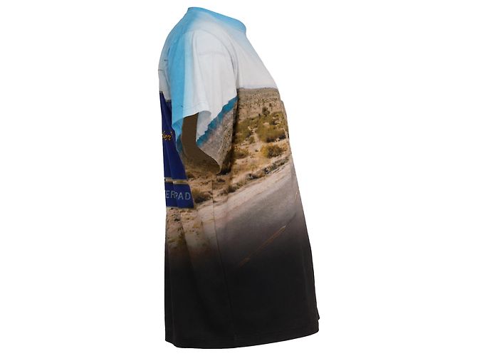 Camiseta oversized Balenciaga "Remember Me?" em algodão multicolorido Multicor - vista 2