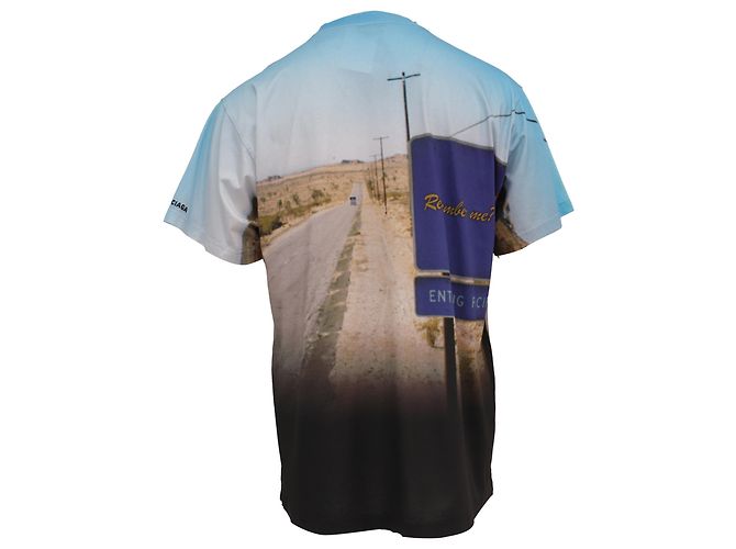 Camiseta oversized Balenciaga "Remember Me?" em algodão multicolorido Multicor - vista 3