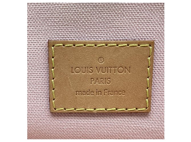 Louis Vuitton Lena Damier Azur MM Tote Bag aus weiß beschichtetem Canvas - Ansicht 6