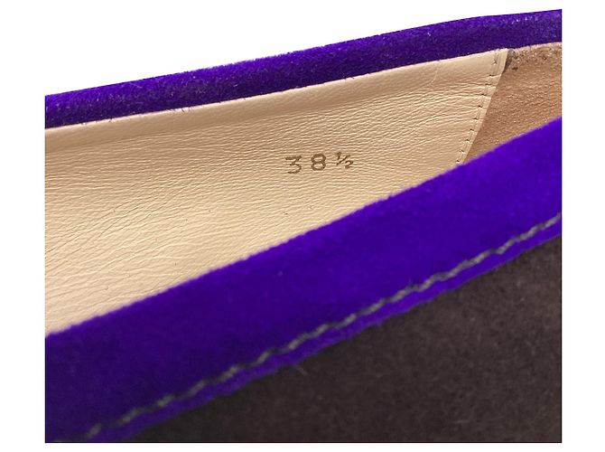 Mocassini a punta quadrata Tod's in scamosciato marrone Rosso - vista 8