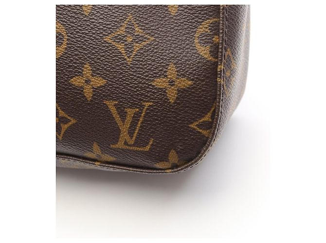 Borsa a Spalla Louis Vuitton Looping MM Monogram Marrone - vista 10