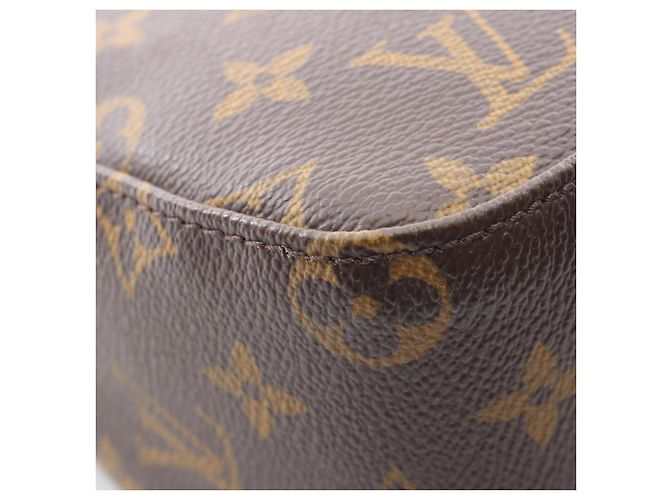 Borsa a Spalla Louis Vuitton Looping MM Monogram Marrone - vista 9