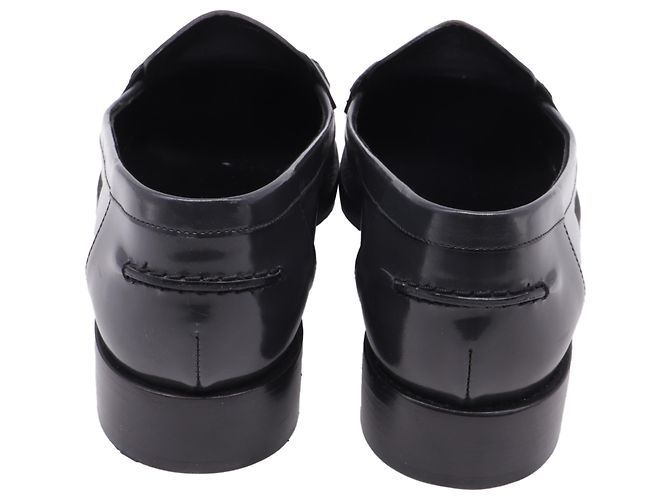 Mocassini Penny in pelle nera Yves Saint Laurent Nero - vista 5