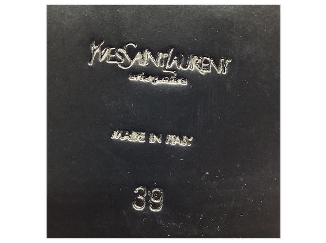 Mocassini Penny in pelle nera Yves Saint Laurent Nero - vista 8