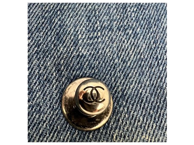 Le Boy Chanel Boy Flap Small Quilted Denim Azul - vista 10