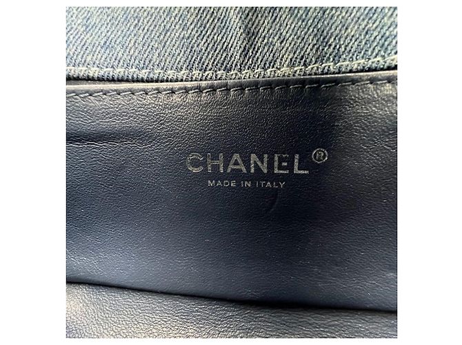 Le Boy Chanel Boy Flap Small Quilted Denim Azul - vista 6