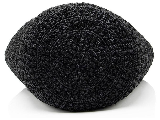 Saint Laurent Raffia Panier Medium Tote Schwarz - Ansicht 4