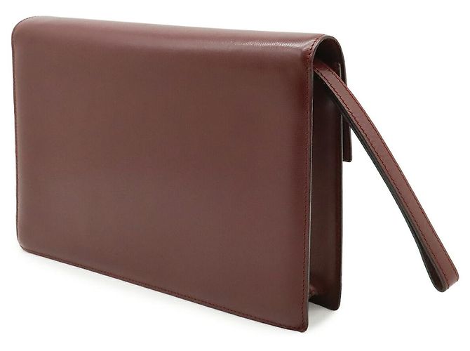 Clutch in pelle Must de Cartier Marrone - vista 2