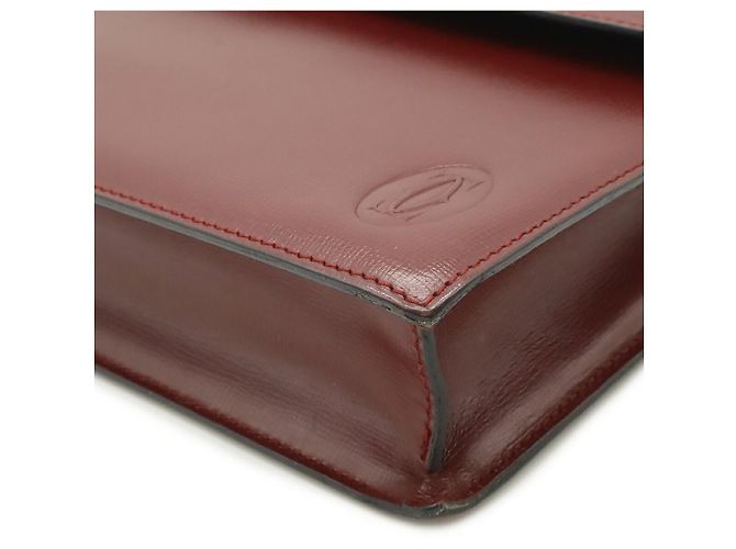 Clutch in pelle Must de Cartier Marrone - vista 3
