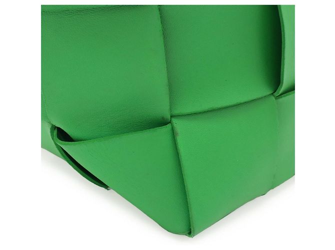 Borsa a secchiello piccola Cassette Bottega Veneta Verde - vista 4