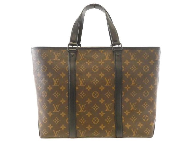 Borsa Tote Louis Vuitton Monogram Macassar Marrone - vista 2