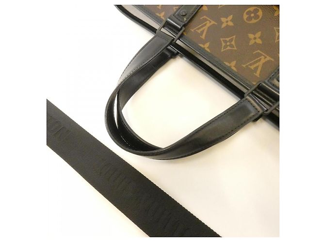 Borsa Tote Louis Vuitton Monogram Macassar Marrone - vista 7