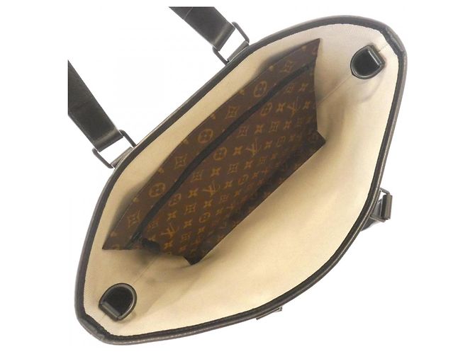 Borsa Tote Louis Vuitton Monogram Macassar Marrone - vista 8