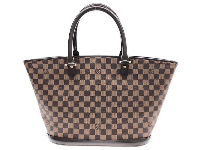 Borsa Tote Louis Vuitton Manosque Damier Marrone - vista 2