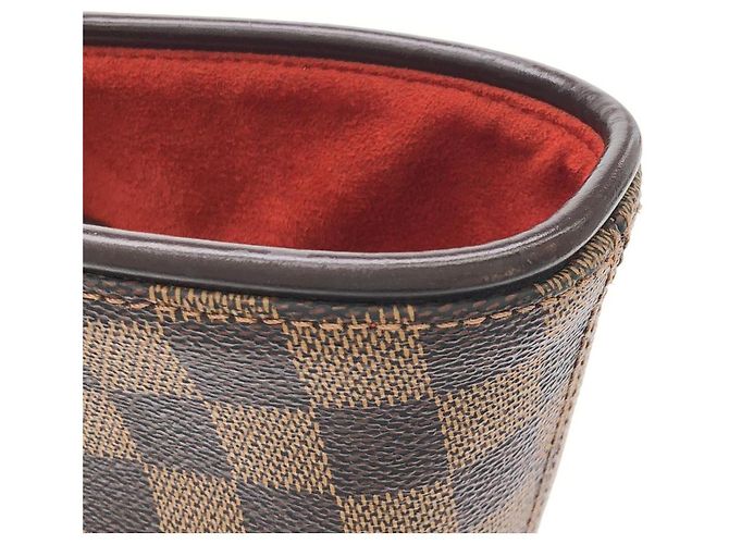 Borsa Tote Louis Vuitton Manosque Damier Marrone - vista 6