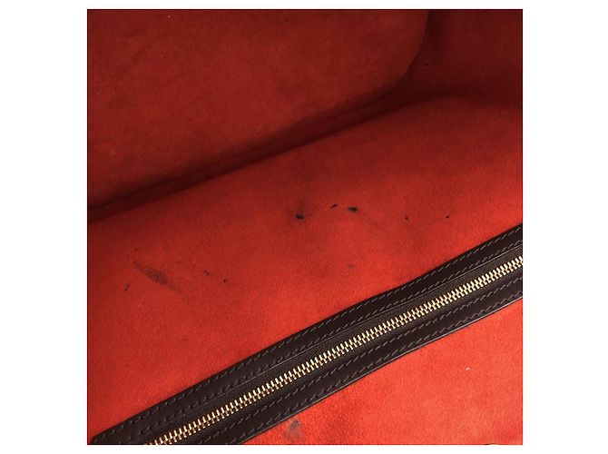 Borsa Tote Louis Vuitton Manosque Damier Marrone - vista 9