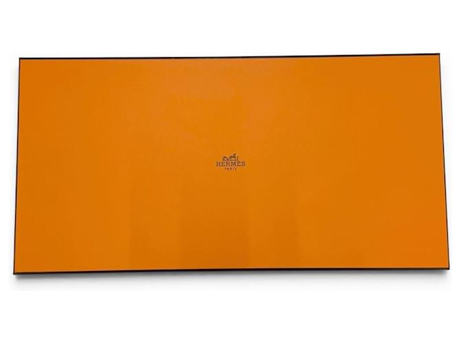 Hermès Sciarpa in cashmere e seta Hermes Sangle Logo Argento Metallico - vista 8