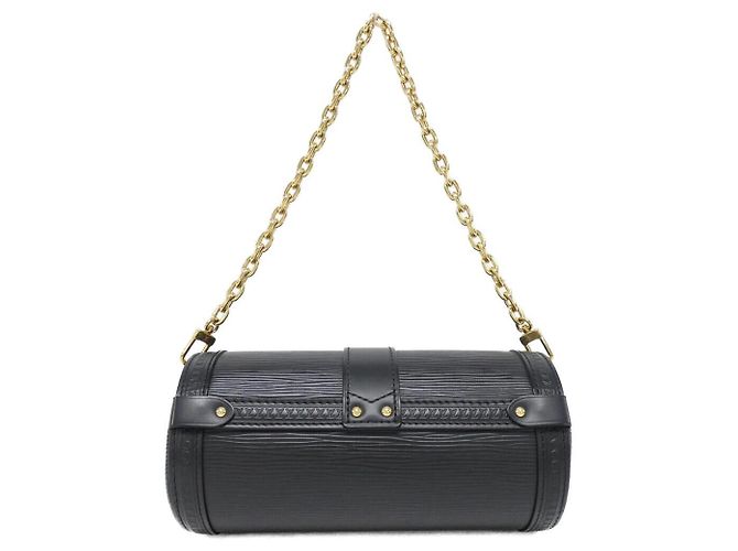 Borsa a tracolla Louis Vuitton Epi Papillon in pelle di vitello Nero - vista 2