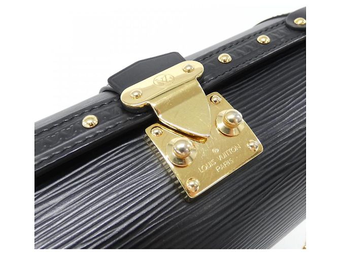 Borsa a tracolla Louis Vuitton Epi Papillon in pelle di vitello Nero - vista 5