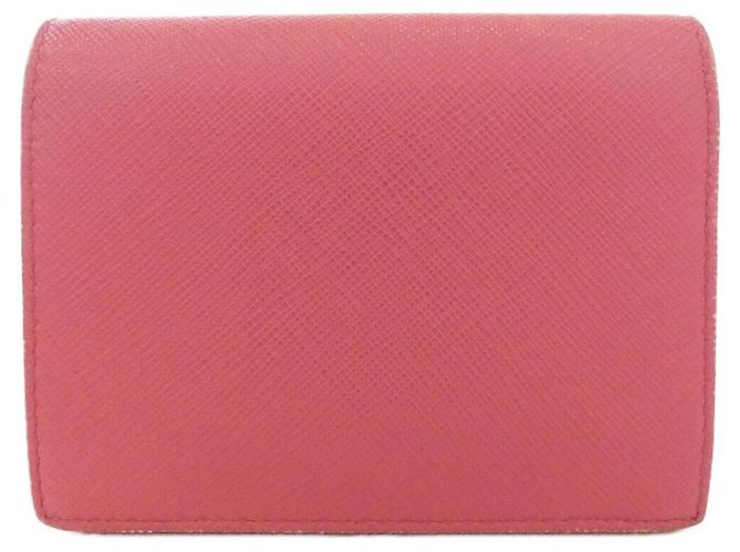 Cartera bifold Prada Saffiano Metal Oro Rosa - vista 2