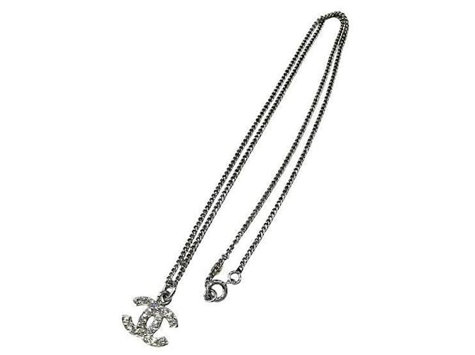 Collana Chanel Coco Mark Argento Metallico - vista 3