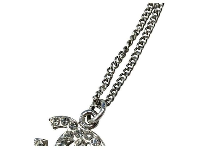 Collana Chanel Coco Mark Argento Metallico - vista 6