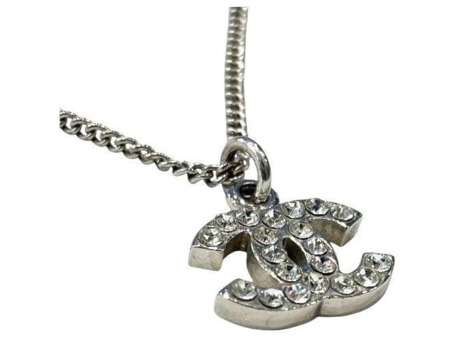 Collana Chanel Coco Mark Argento Metallico - vista 7