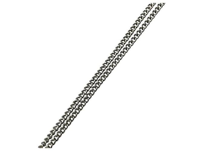 Collana Chanel Coco Mark Argento Metallico - vista 9