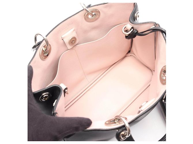 Christian Dior Borsa a mano in pelle Dior Diorissimo Nero - vista 3