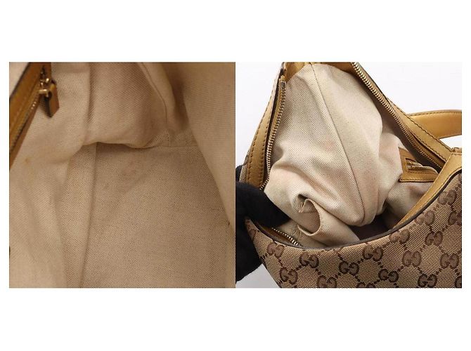 Borsa a Spalla Gucci Lovely GG Canvas Marrone Beige - vista 10