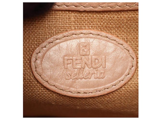 Bolso de hombro de cuero Fendi Selleria Rosa - vista 4